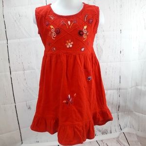 Traditional Mexican Girls 5T Dress Embroidered